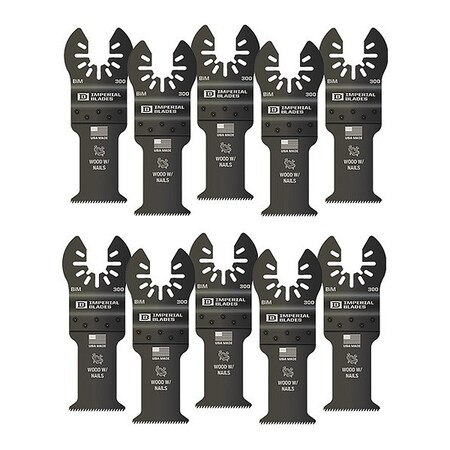 Imperial Blades One Fit™ 1-1/4" Standard Wood & Nails Blade, 10PC IBOA300-10