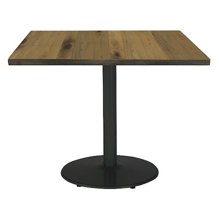 Kfi Square 42 W, 42 L, 29 H, Wood Top, Natural T42SQ-B1922BK-LFT-NA