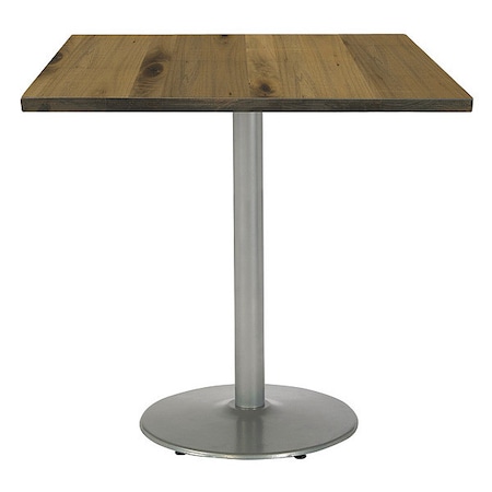Kfi Square 42 W, 42 L, 41 H, Wood Top, Natural T42SQ-B1922SL-38-LFT-NA