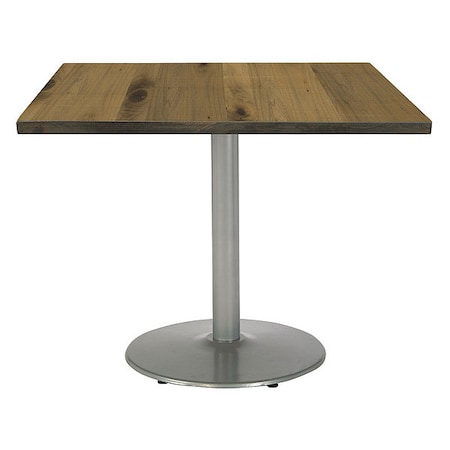 Kfi Square 42 W, 42 L, 29 H, Wood Top, Natural T42SQ-B1922SL-LFT-NA