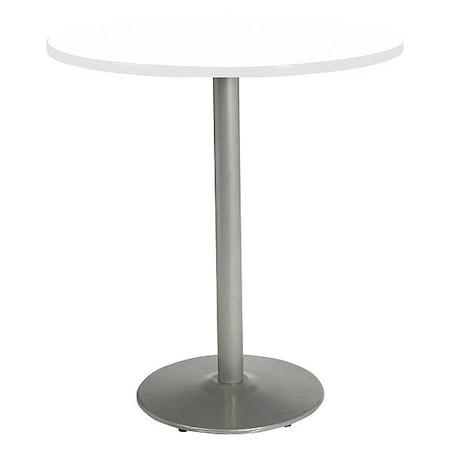 Kfi Round 42 W, 42 L, 42 H, HPL Top, Designer White T42RD-B1922-SL-D354-38