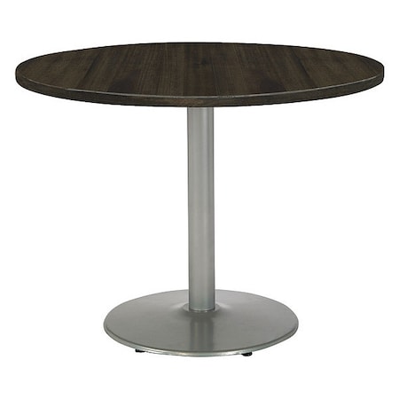 Kfi Round 42 W, 42 L, 29 H, Wood Top, Espresso T42RD-B1922SL-LFT-ES