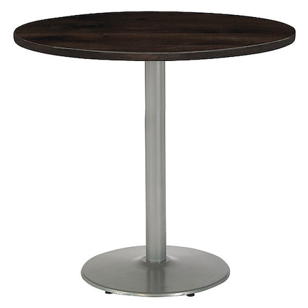 Kfi Round 42 W, 42 L, 41 H, Wood Top, Espresso T42RD-B1922SL-38-LFT-ES