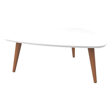 Manhattan Comfort Utopia Low Triangle Coffee Table, White 89251