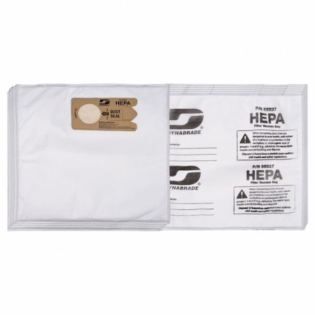 Dynabrade Dust Collection Bag Assembly, PK10 56332