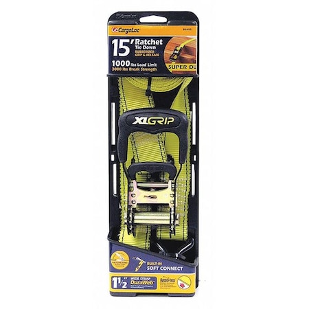Cargoloc Ratchet Tie Downs, 1-1/4" x 12 ft. 84005
