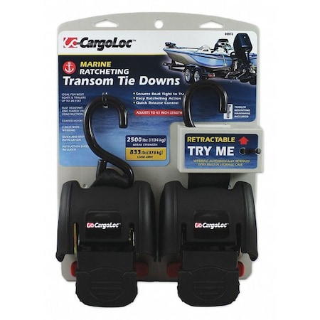 Cargoloc Ratchet Tie Downs, Strap 4" x 30 ft. 89973