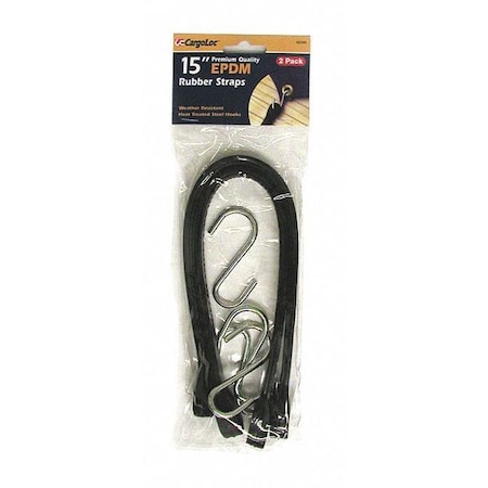 Cargoloc Tarp Straps, Rubber, 21" Epdm 62340