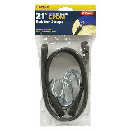 Cargoloc Tarp Straps, Rubber, 31" Epdm 62341