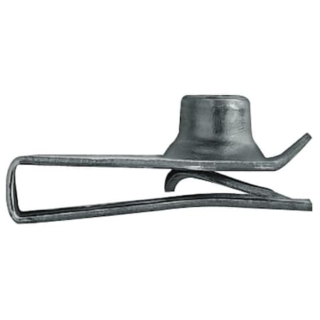 Zoro Select Cage Nut, M6-1.00, U Shape, Steel, Black Oxide Finish, 25 PK 5650PK