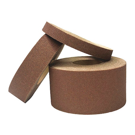 Master Stop Tape, Anti-Slip, 2"X60ft, Fine Grit Brn, PK6 88206