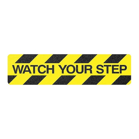Master Stop AntiSlip WatchYourStep Tread, 6"X24", PK24 84725