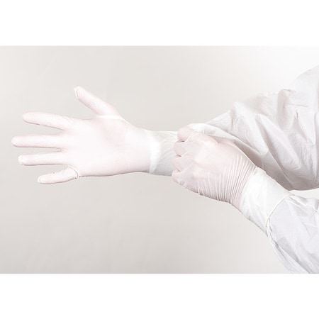 Ansell Cleanroom Gloves, ISO 5 ISO Class, Nitrile, 12 in L, White, 2XL, 1000 PK BIOTAC