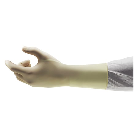 Ansell Cleanroom Gloves, ISO 4 ISO Class, Natural Rubber Latex, 12 in L, Beige, XL, 200 PK BASL