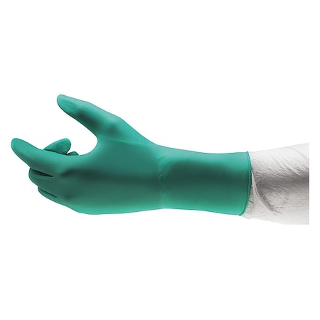 Ansell Cleanroom Gloves, ISO 4 ISO Class, Neoprene, 12 in L, Green, S, 1000 PK BFAP-S
