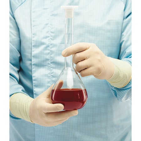 Ansell Disposable Gloves, ISO 4 ISO Class, Latex, 12 in L, Beige, XS, 1000 PK BLA2