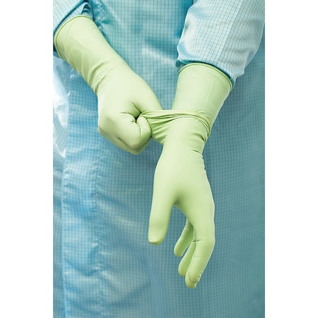 Ansell Disposable Gloves, ISO 4 ISO Class, Neoprene, 12 in L, Green, XS, 200 PK BSNS