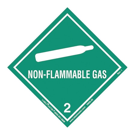 Labelmaster Non-Flammable Gas Label, PK500 HMSL45