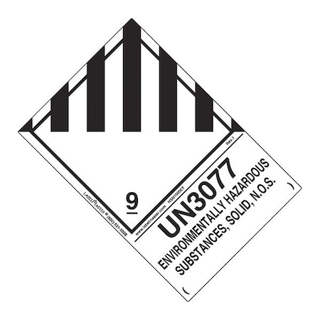 Labelmaster UN3077 Environmentally Hazard, PK500, HSN1500ET HSN1500ET