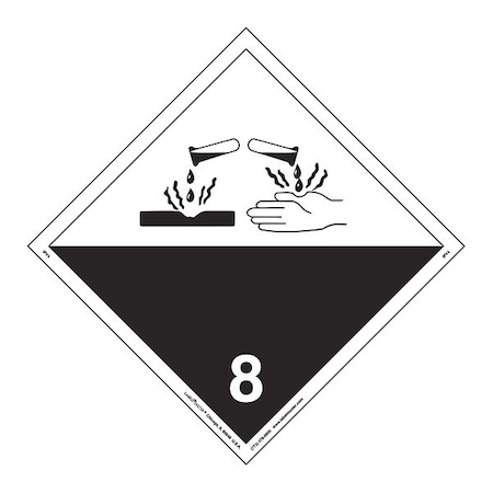 Labelmaster Corrosive Placard, International, PK25 IPV4