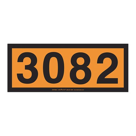 Labelmaster UN3082 Orange Panel, Permanent, PK25 ZOPP3082