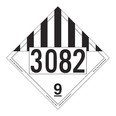 Labelmaster Miscellaneous Dangerous Goods, PK25, ZRV19-82 ZRV19-82