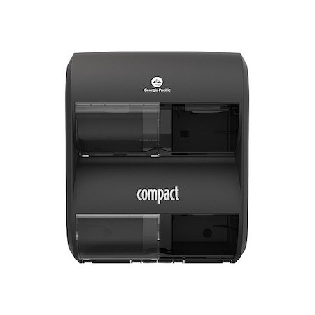 Georgia-Pacific Toilet Paper Dispenser, Black, Wall Mount 56744B