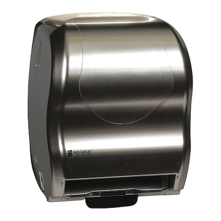 San Jamar Paper Towel Dispenser, Hybrid, Electronic, SS T8370SS