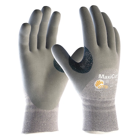 Pip Cut Resistant Coated Gloves, Cut Level A4 , Dipped , Foam Nitrile , Sandy , 2XL 1 PR 19-D475