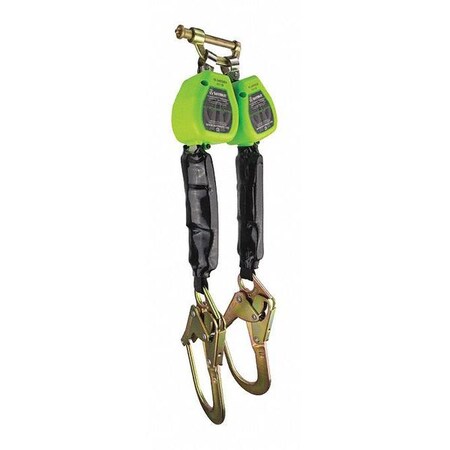 Safewaze SRL, Dual Leg, 6 ft., Rebar Hooks FS-EX20065-W-RBH-BWB
