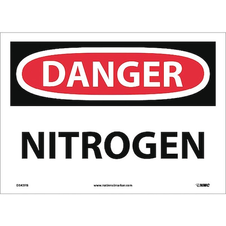 NMC Danger Nitrogen Sign, D342PB D342PB