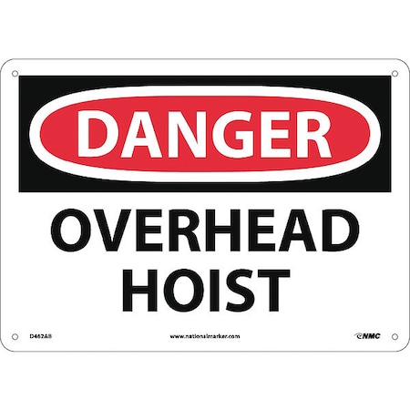 Nmc Danger Overhead Hoist Sign D462AB