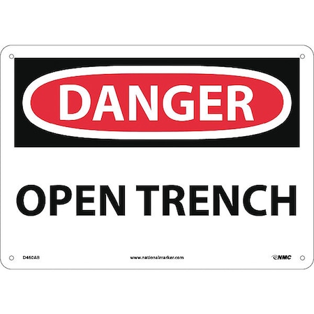 Nmc Danger Open Trench Sign, D460AB D460AB