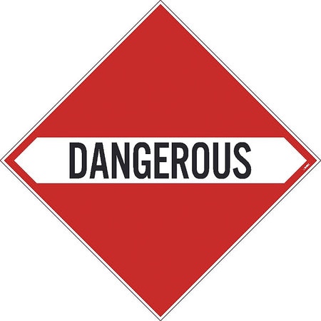 NMC Dangerous Dot Placard Sign, Material: Adhesive Backed Vinyl DL17P