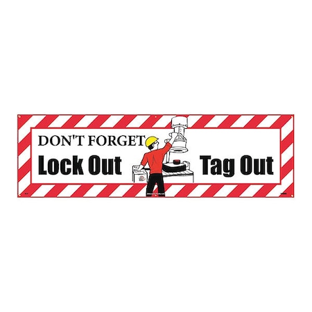 Nmc Don'T Forget Lockout Tagout Banner BT21 | Zoro