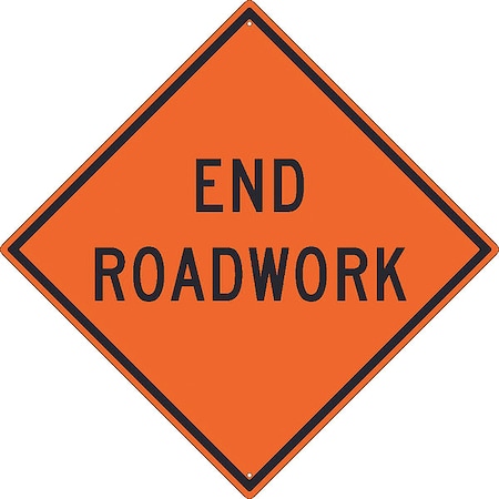 Nmc End Roadwork Sign, TM191K TM191K