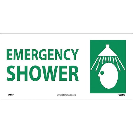 Nmc Emergency Shower Sign SA116P
