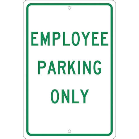 NMC Employee Parking Only Sign, TM52H TM52H