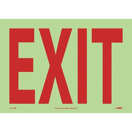 Nmc Exit, 10X14, Ps Glow Vinyl GL12PB