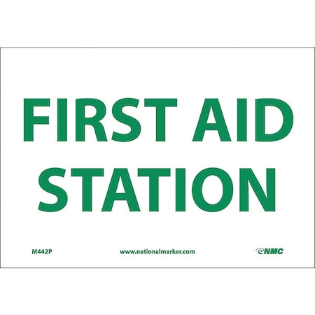 Nmc Eye Wash Station Sign, M442P M442P