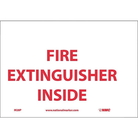 NMC Fire Extinguisher Inside Sign M28P