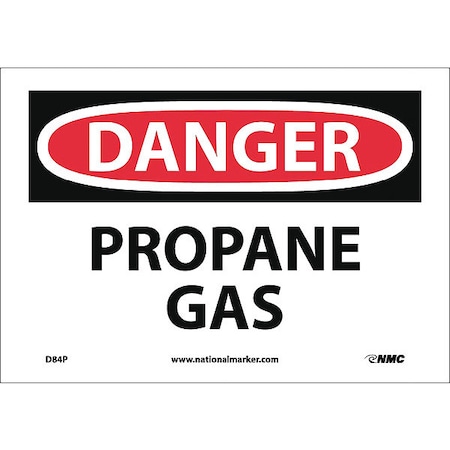 Nmc Danger Propane Gas Sign, D84P D84P