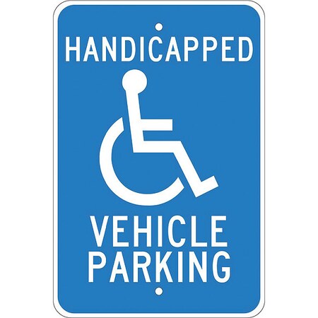 Nmc Handicapped Vehicle Parking Sign, TM10J TM10J
