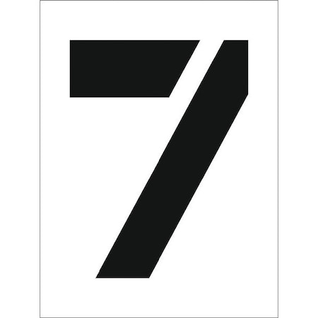 Nmc Individual Character Stencil 12" Number Set, PMC12-7 PMC12-7