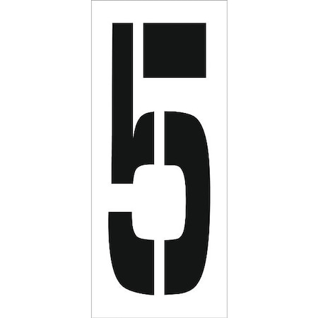 Nmc Individual Character Stencil 24" Number Set, PMC24-5 PMC24-5