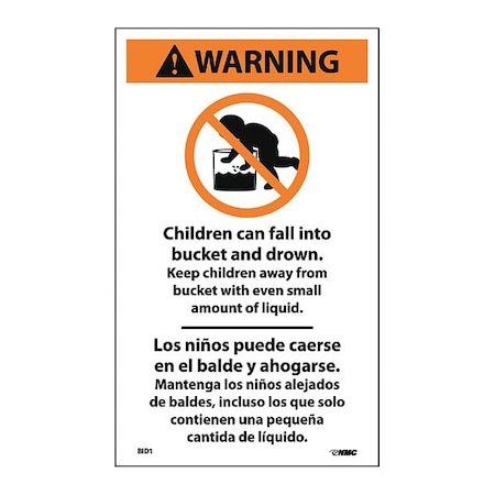 Nmc Infant Drowning Label (Bilingual) BID1