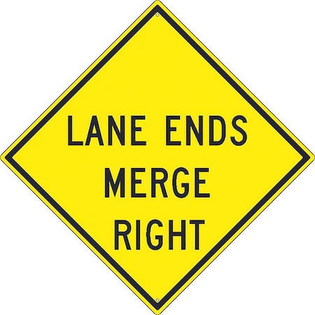 Nmc Lane Ends Merge Right Sign, TM261K TM261K