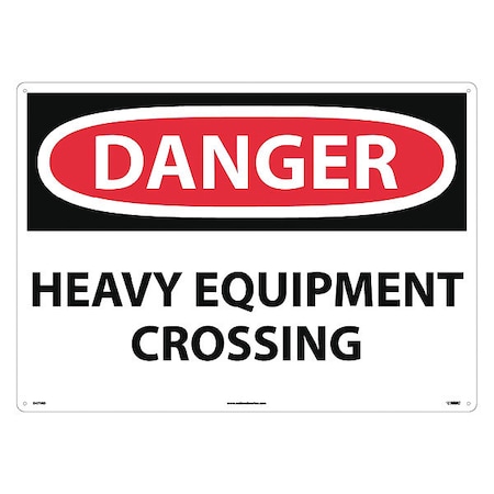 Nmc Sign, Lg Frm Danger Heavy Equipment Cros, D471RD D471RD