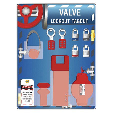 Nmc Lock-Out Tag-Out Valve Center LOTO6 | Zoro