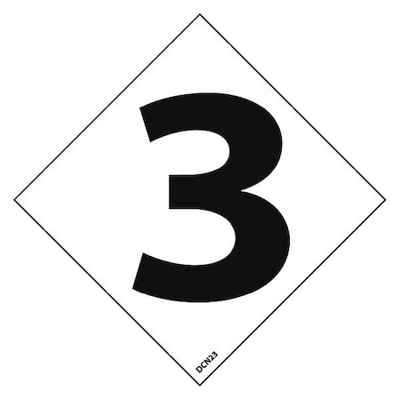 Nmc Nfpa Label Number 2", Pk5, DCN23 DCN23